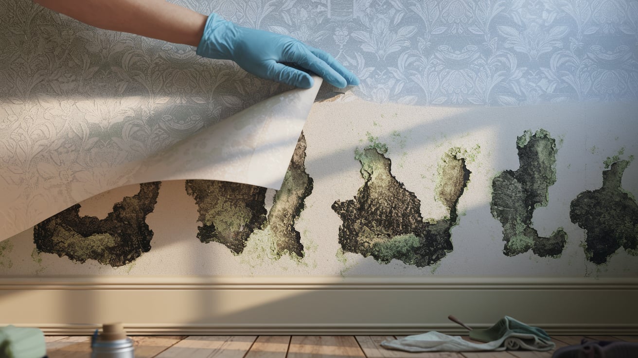 Mold Behind Wallpaper: Causes, Signs And Removal Tips